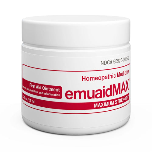 emuaid EMUAIDMAX Ointment for Itchy Skin, Maximum Strength Treatment for Athlete's Foot, Psoriasis, Jock Itch, Rash, Eczema, Cold Sores, Blisters,